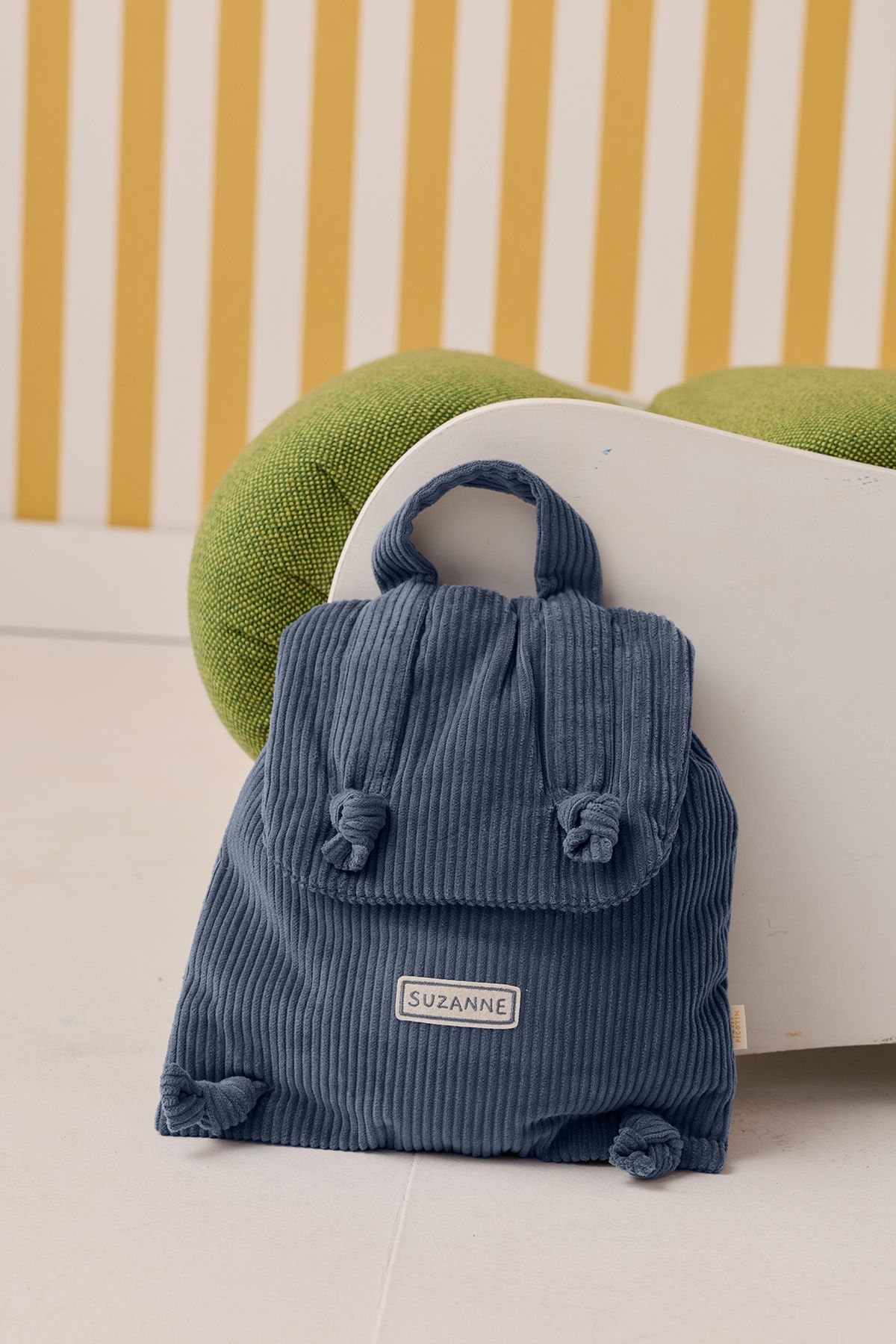 mochila para bebé en terciopelo personalizable