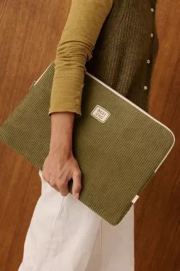 funda bolsa para ordenador en terciopelo personalizable