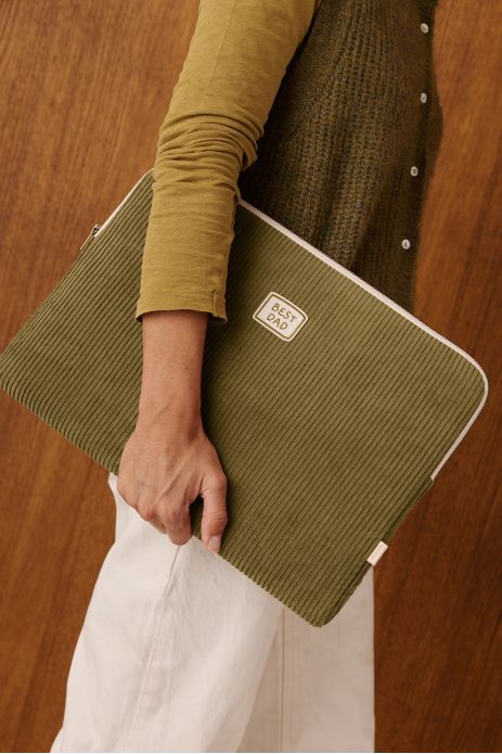 funda bolsa para ordenador en terciopelo personalizable