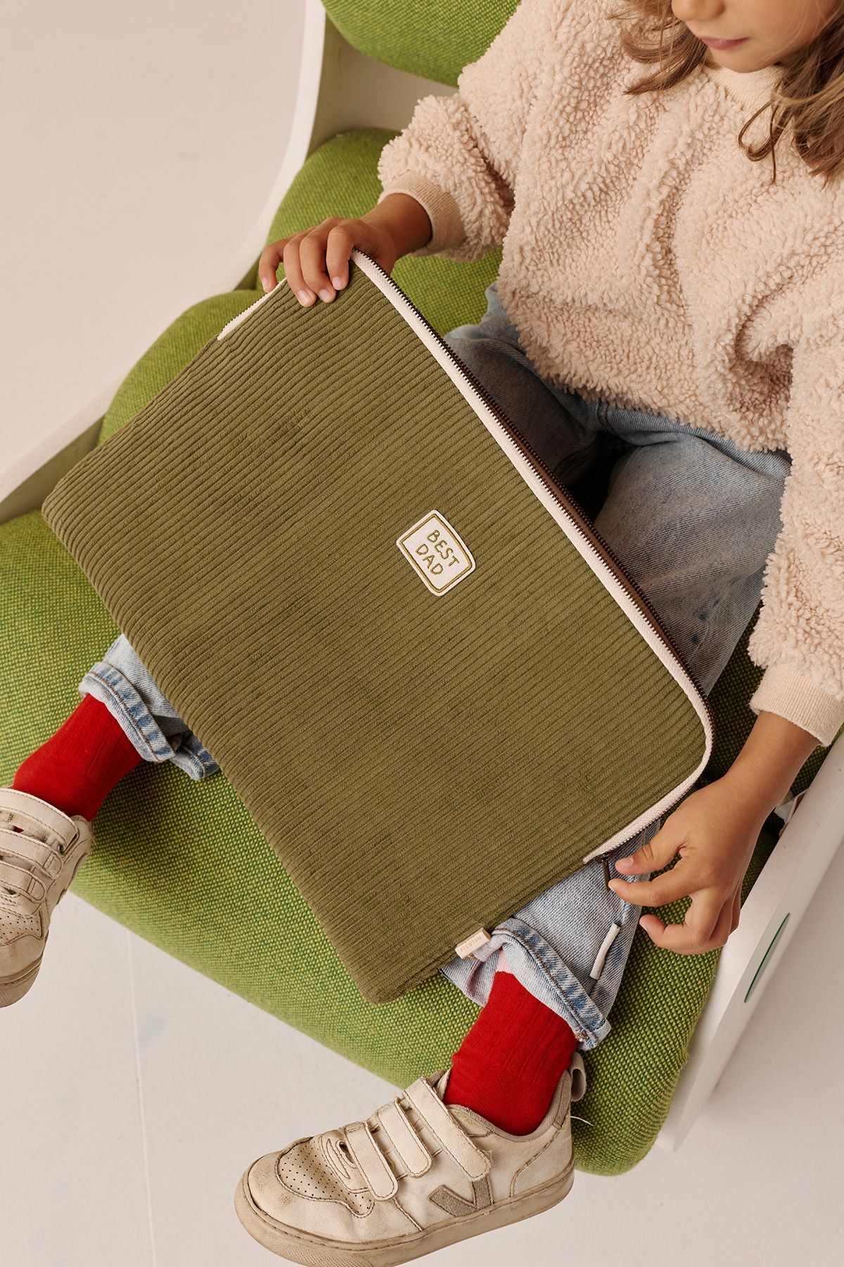 funda bolsa para ordenador en terciopelo personalizable