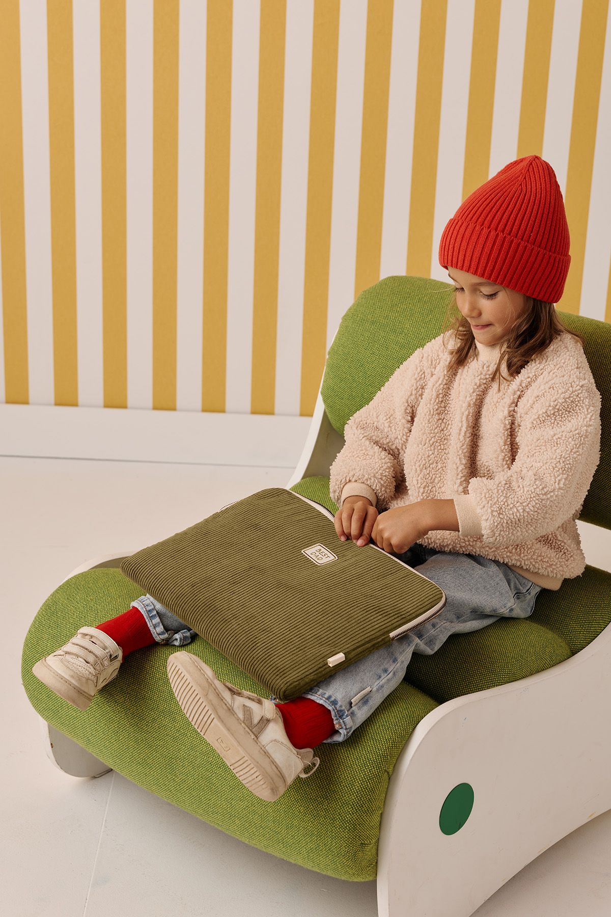 funda bolsa para ordenador en terciopelo personalizable