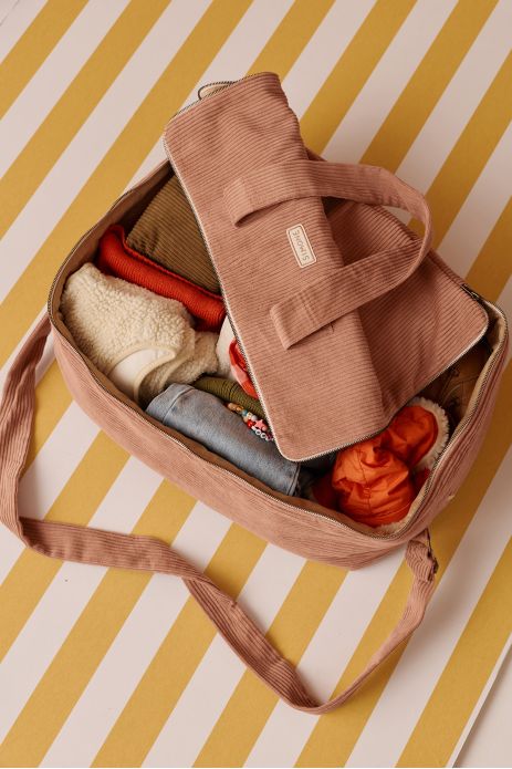 maleta grande con cremallera de terciopelo personalizable