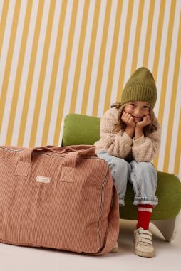 maleta grande con cremallera de terciopelo personalizable