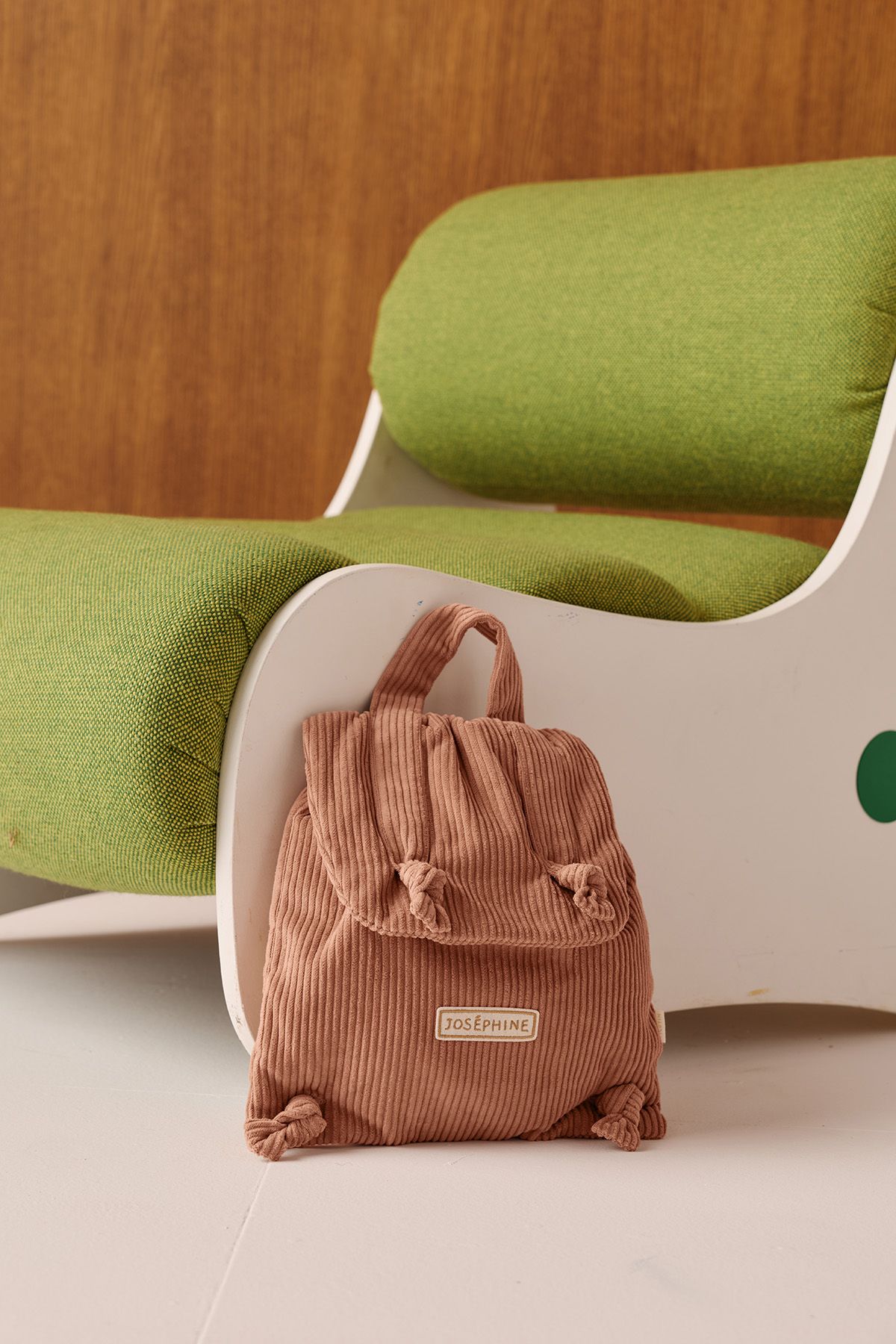 mochila de bebé de terciopelo personalizable