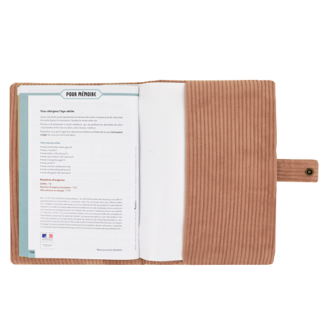 funda para cartilla de salud de terciopelo personalizable
