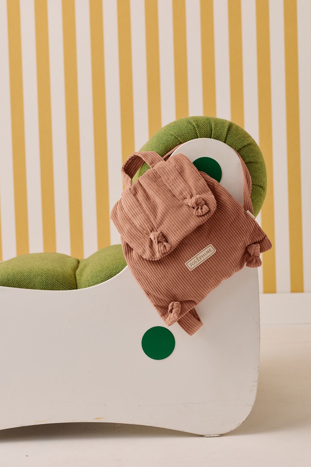 mochila de bebé en terciopelo personalizable