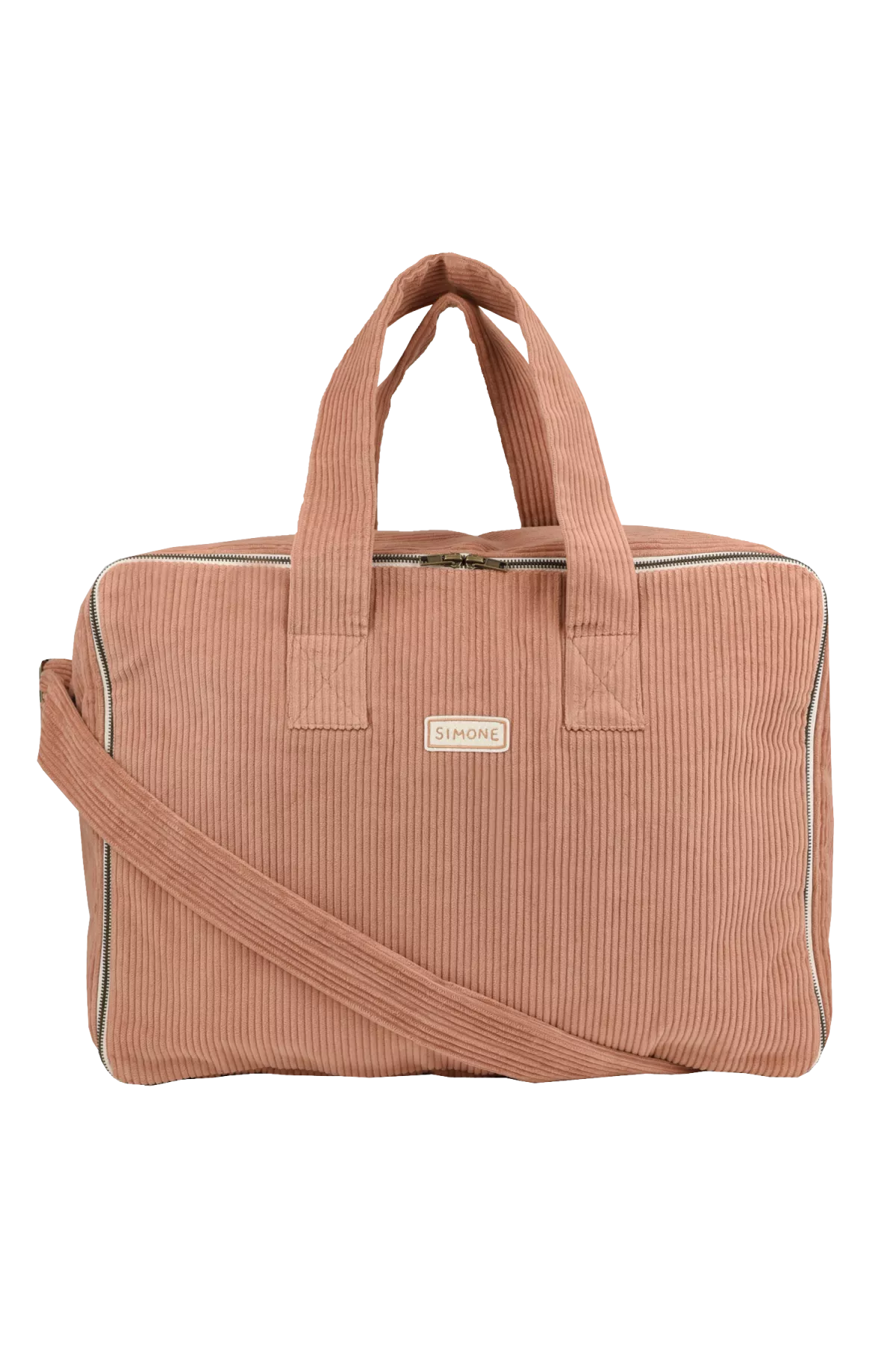 maleta grande con cremallera de terciopelo personalizable