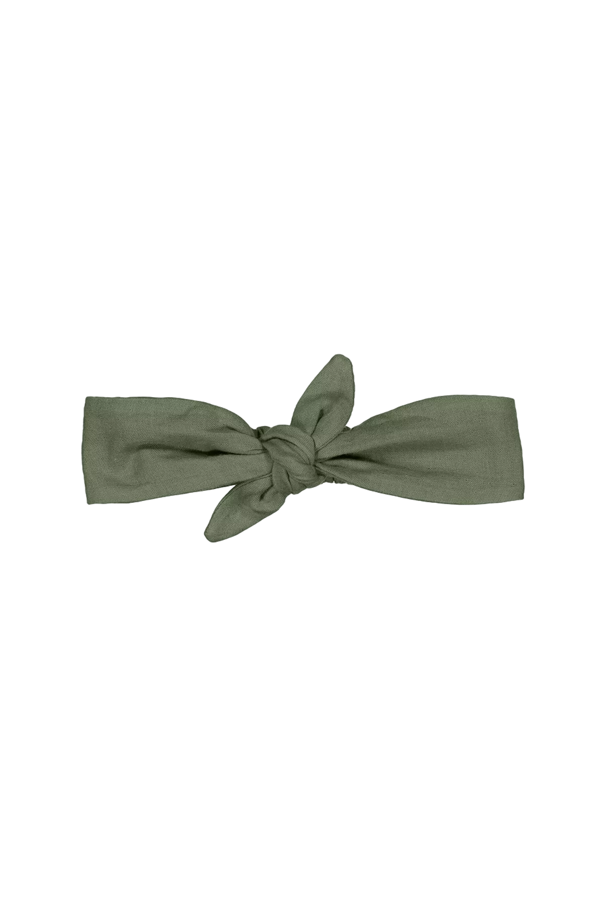 bonita diadema con lazo liso y ajustable en gasa de algodón para bebé y niña pequeña