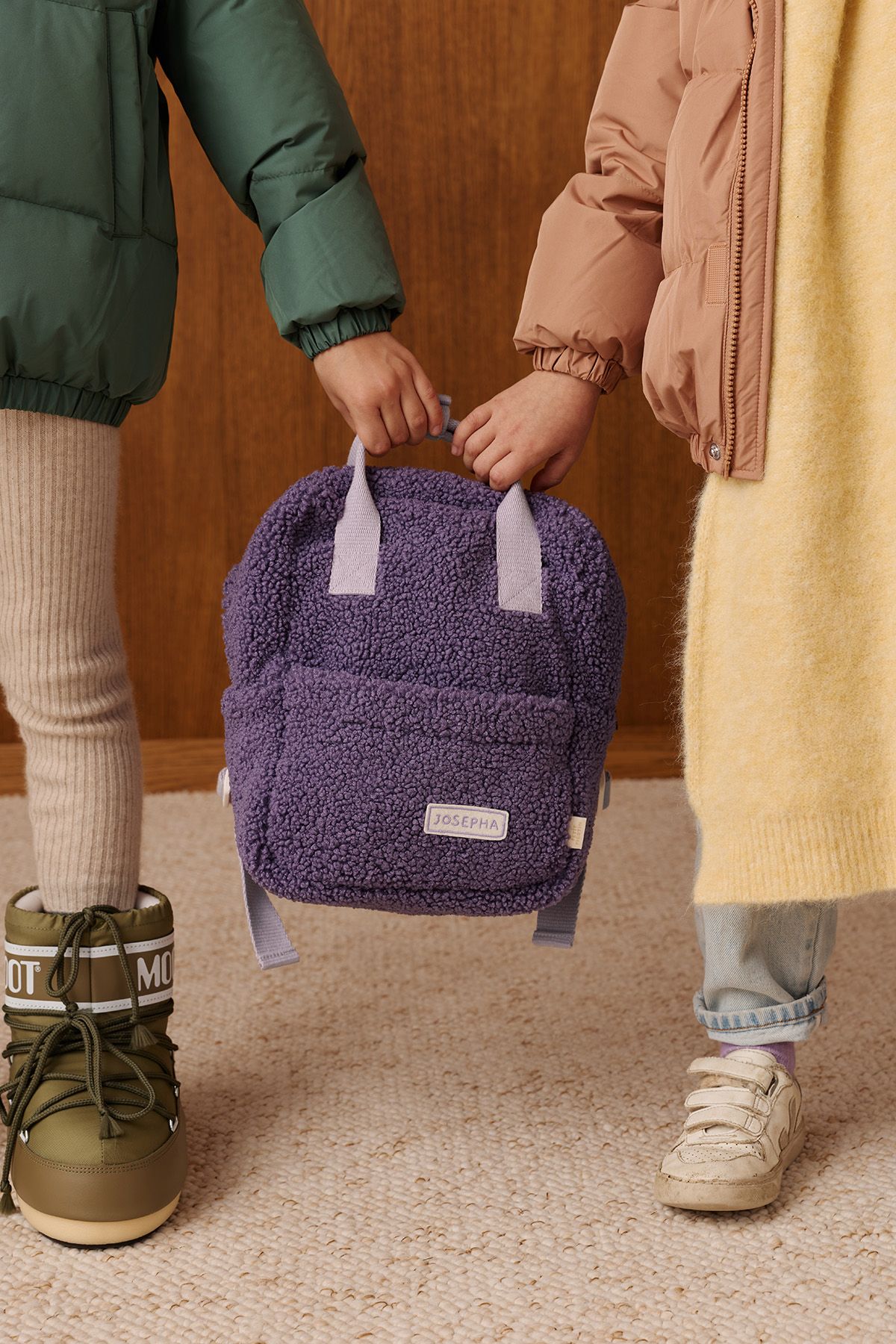 mochila infantil personalizable en moumoute muy suave