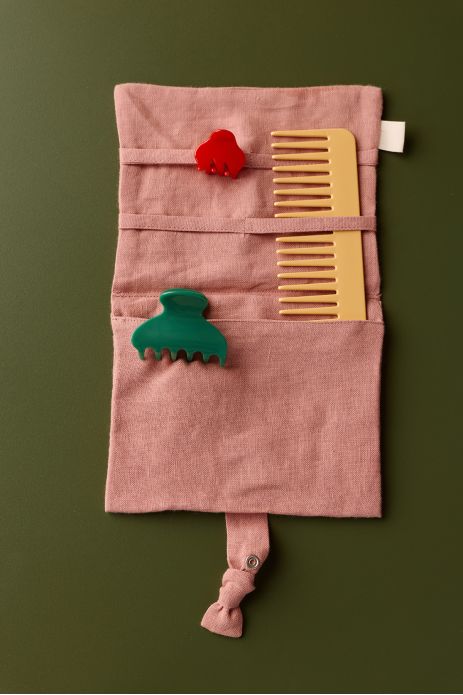 bonito portahorquillas de lino - idea de regalo para niña personalizable