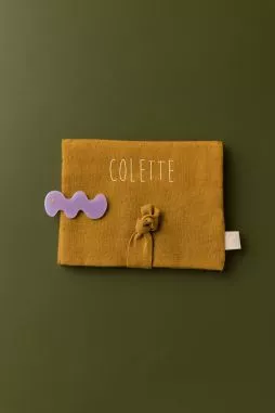 bonito portahorquillas en lino - idea de regalo para niña a personalizar