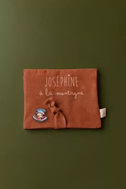 portamedallas de esquí personalizable en lino - idea de regalo original para niño