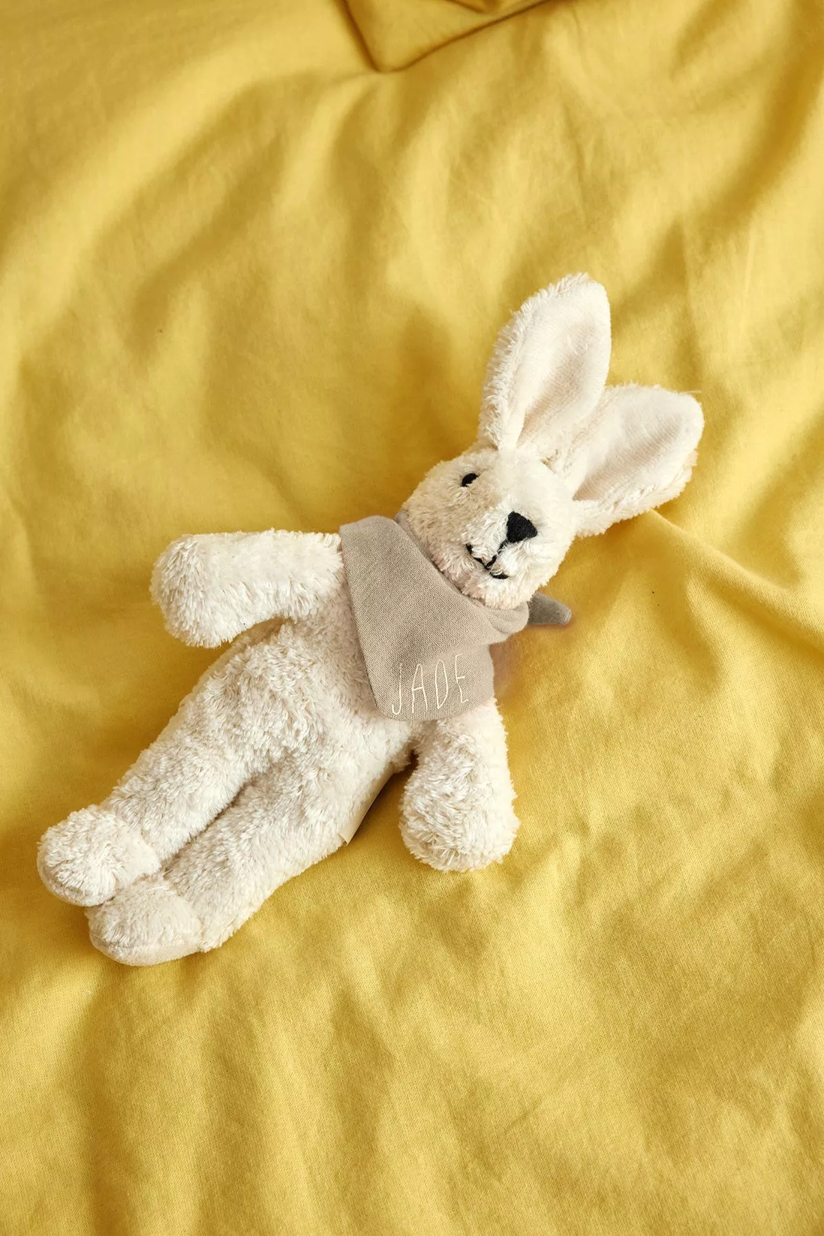 bonito pañuelo liso personalizable para peluche - muñeca