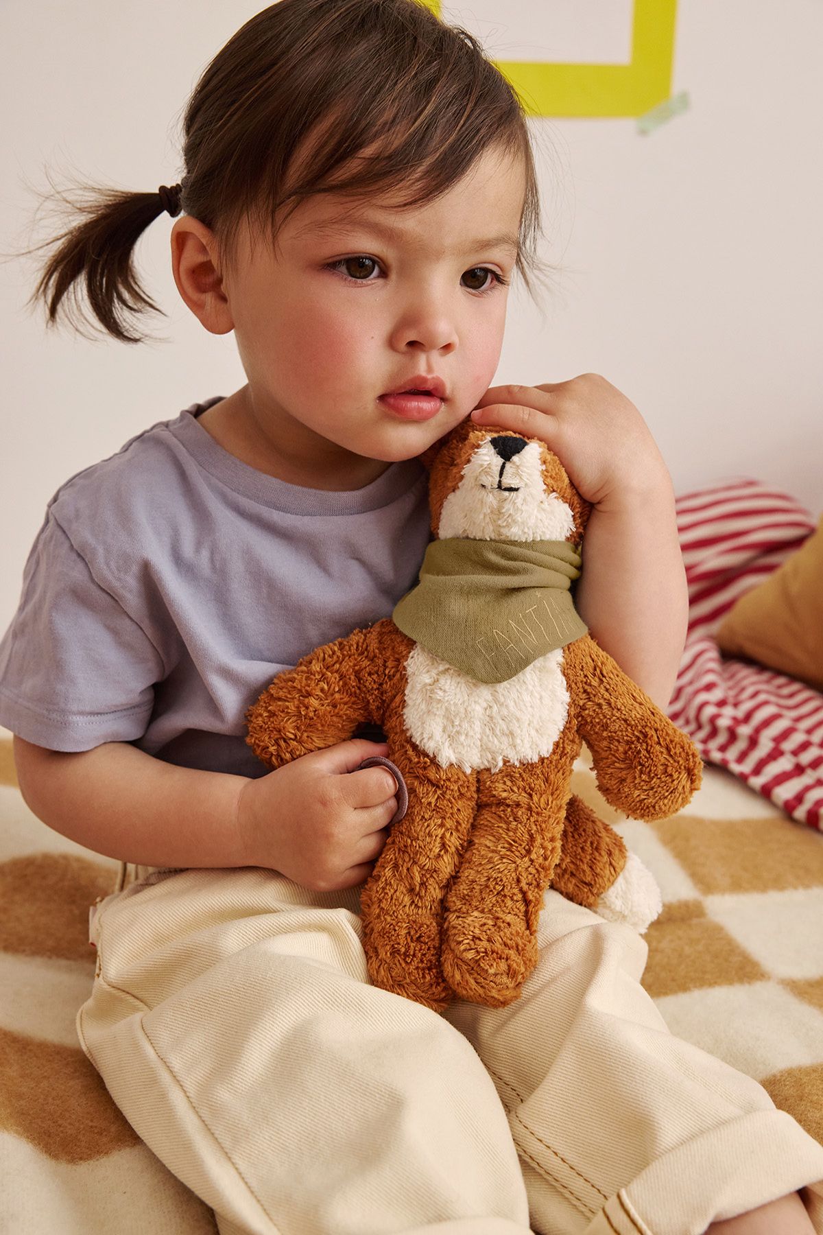 bonito pañuelo liso personalizable para peluche - muñeca