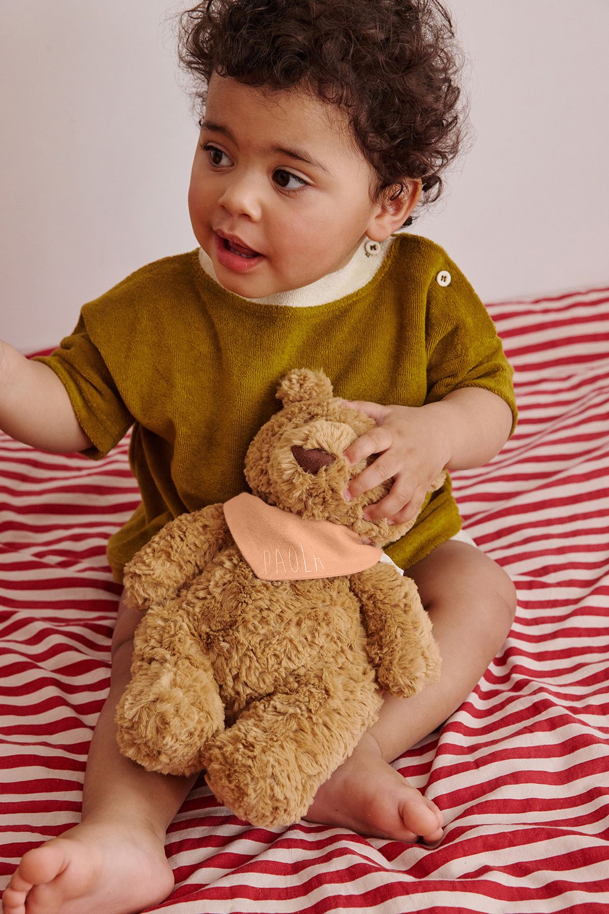 bonito pañuelo liso personalizable para peluche - muñeca