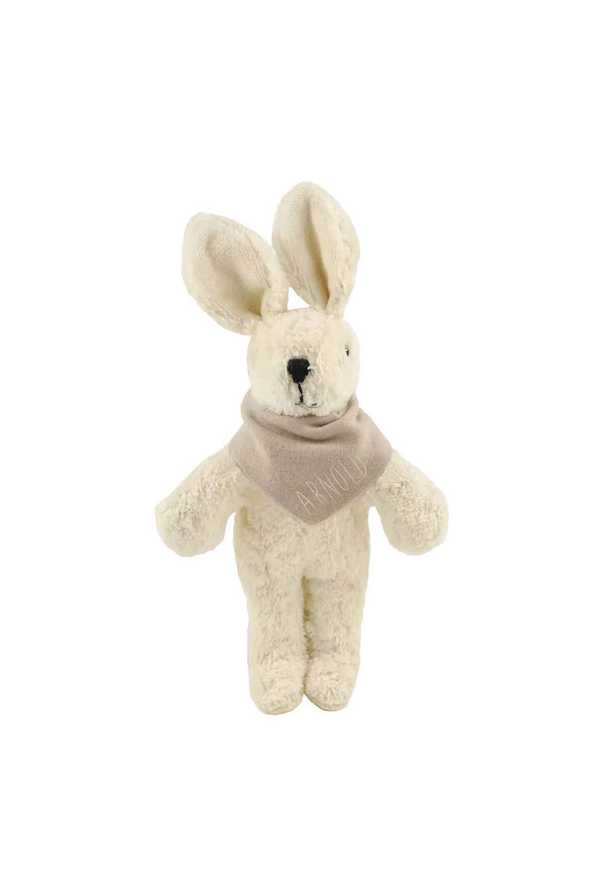 personalized bunny plush lovey with scarf