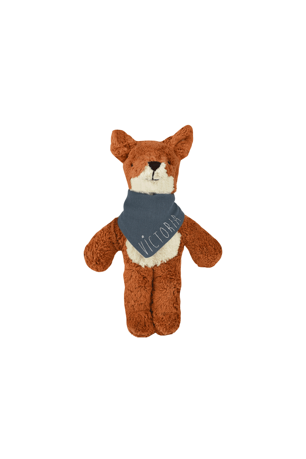 Muñeco peluche zorro suave con pañuelo personalizado