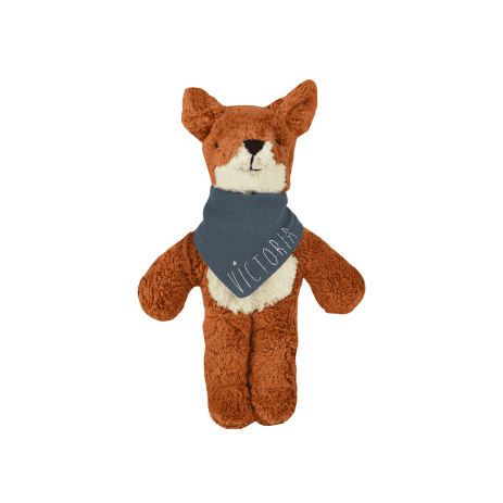 Muñeco peluche zorro suave con pañuelo personalizado