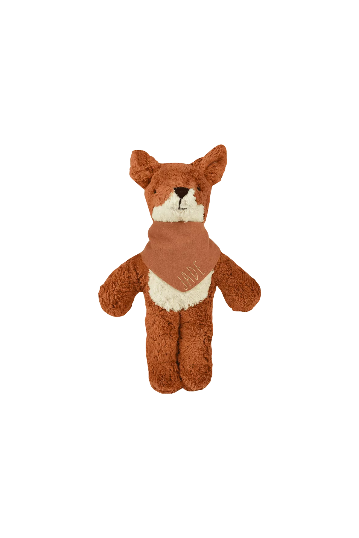 Muñeco peluche zorro suave con pañuelo personalizado