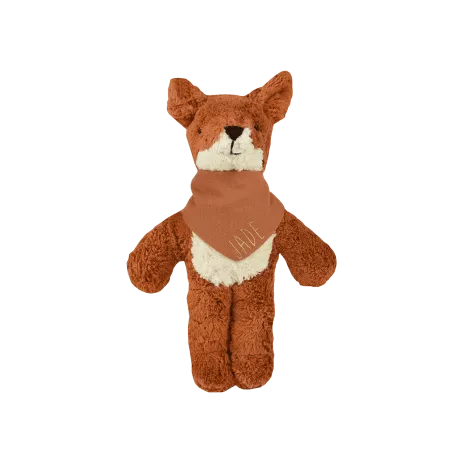 Muñeco peluche zorro suave con pañuelo personalizado