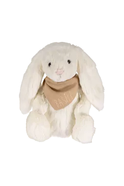 muñeco conejito suave con pañuelo personalizado - idea de regalo para bebé