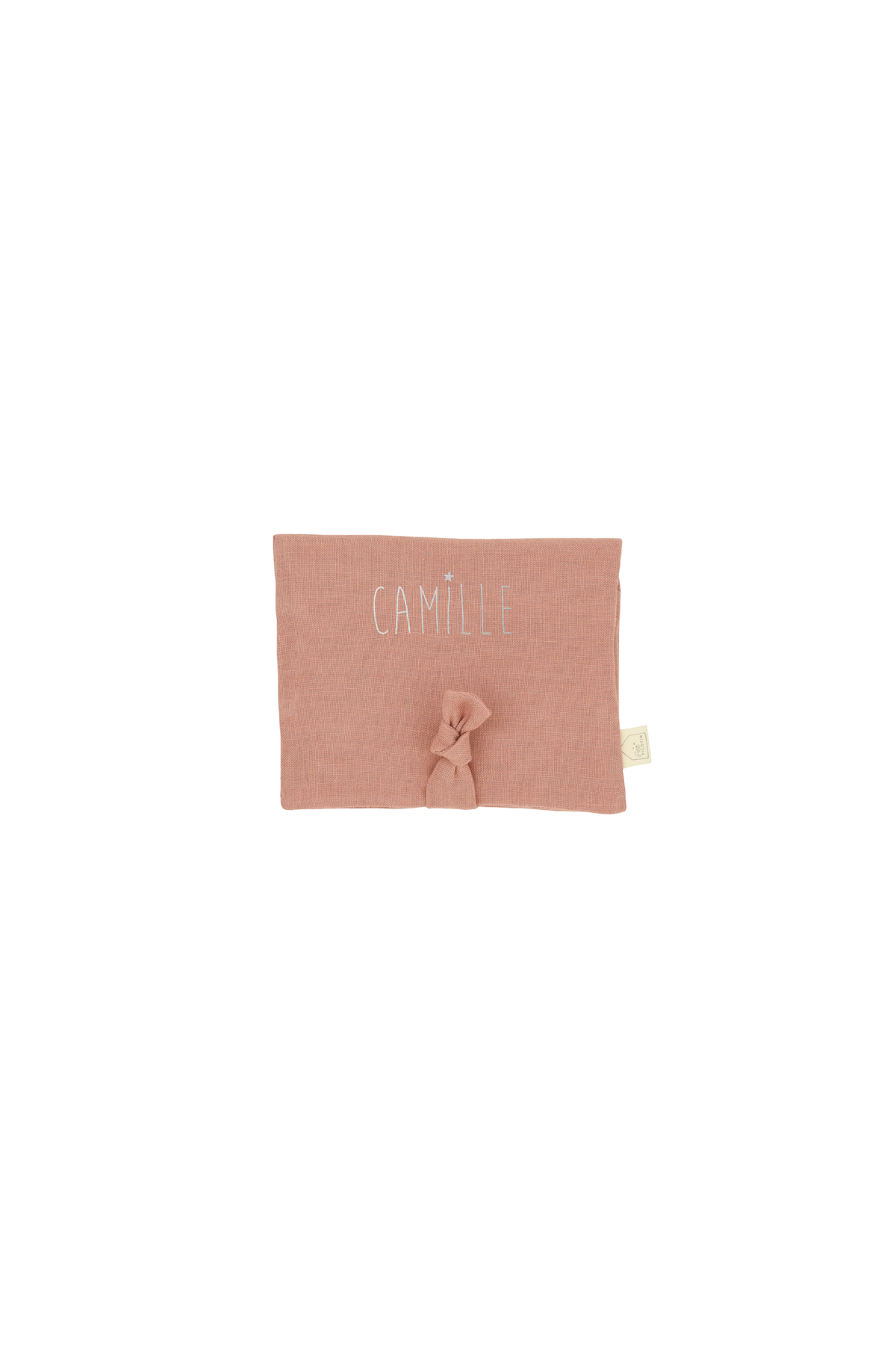 bonito portahorquillas de lino - idea de regalo para niña personalizable