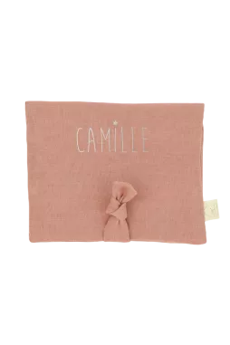 bonito portahorquillas de lino - idea de regalo para niña personalizable