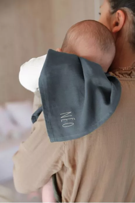 petit lange pour bébé en gaze de coton personnalisé