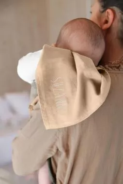 petit lange pour bébé en gaze de coton personnalisé