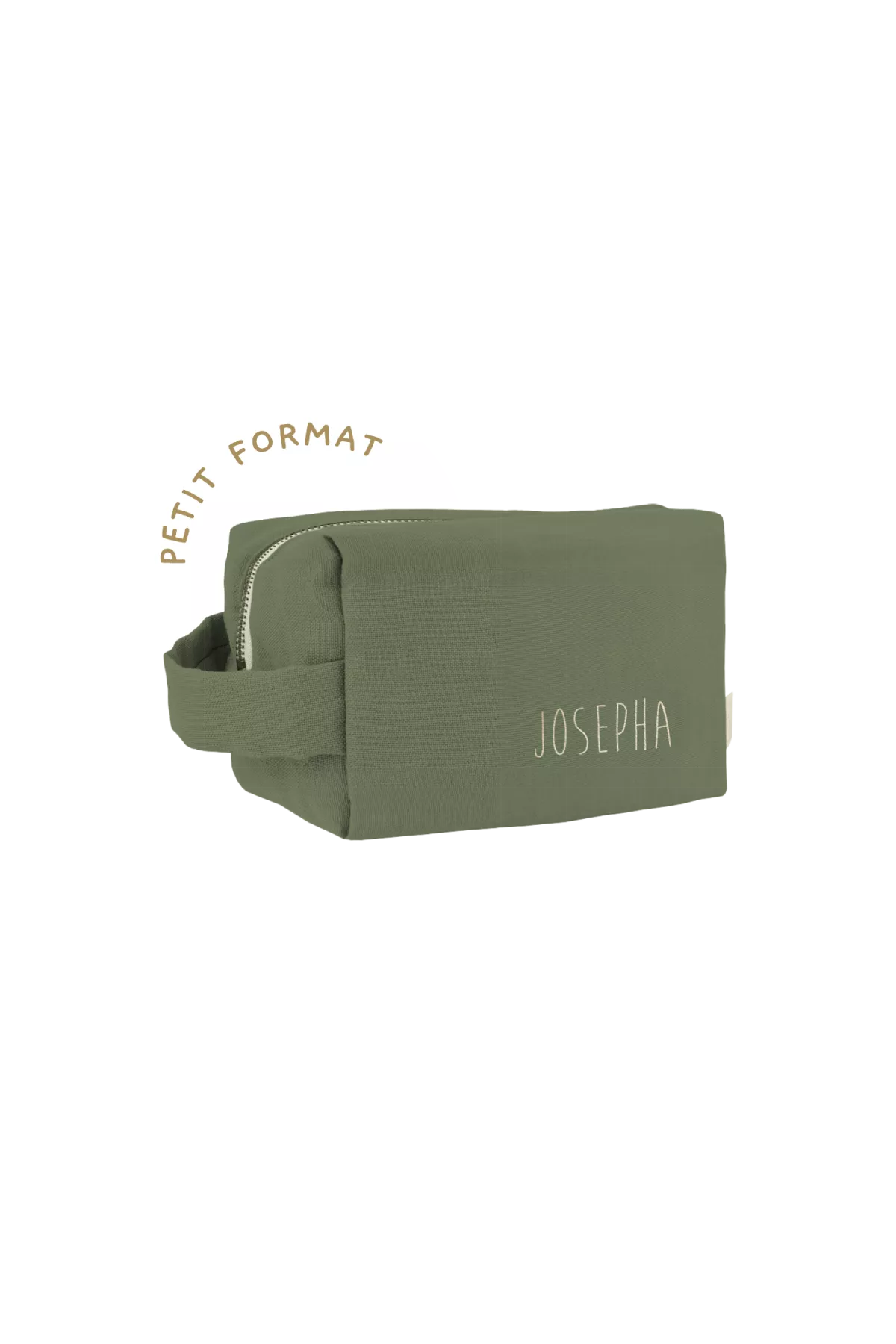 petite trousse de toilette personnalisable en lin