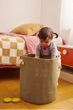 cesta grande de almacenamiento personalizada decoración habitación infantil