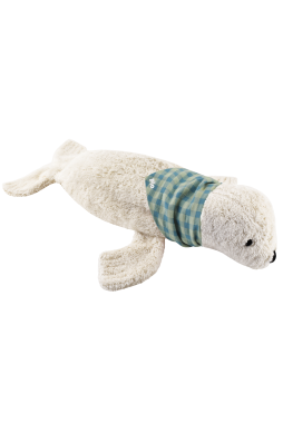 peluche foca bolsa de agua caliente con pañuelo personalizado