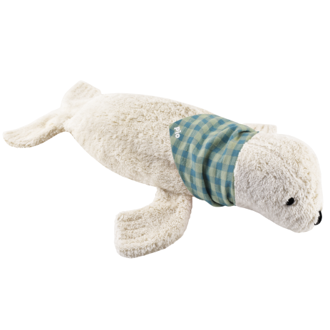 peluche foca bolsa de agua caliente con pañuelo personalizado