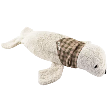 peluche foca bolsa de agua caliente con pañuelo personalizado