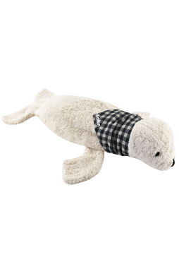peluche foca bolsa de agua caliente con pañuelo personalizado