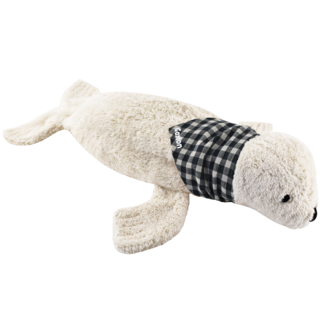peluche foca bolsa de agua caliente con pañuelo personalizado
