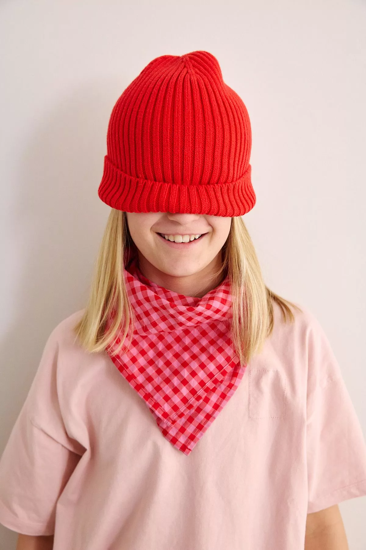 small vichy cotton scarf baby child adult