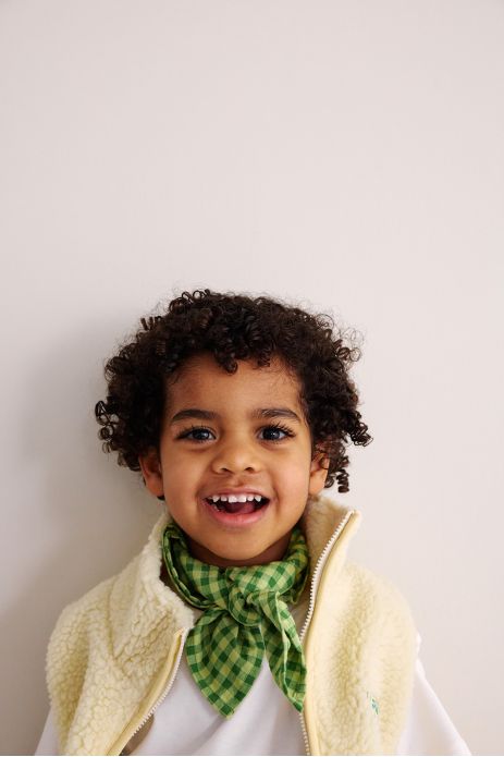 small vichy cotton scarf baby child adult