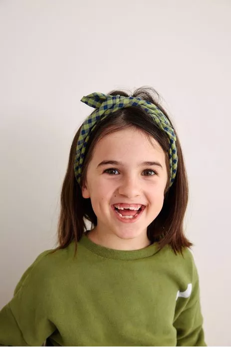 Pequeño pañuelo de cuadros vichy de algodón para bebés, niños y adultos