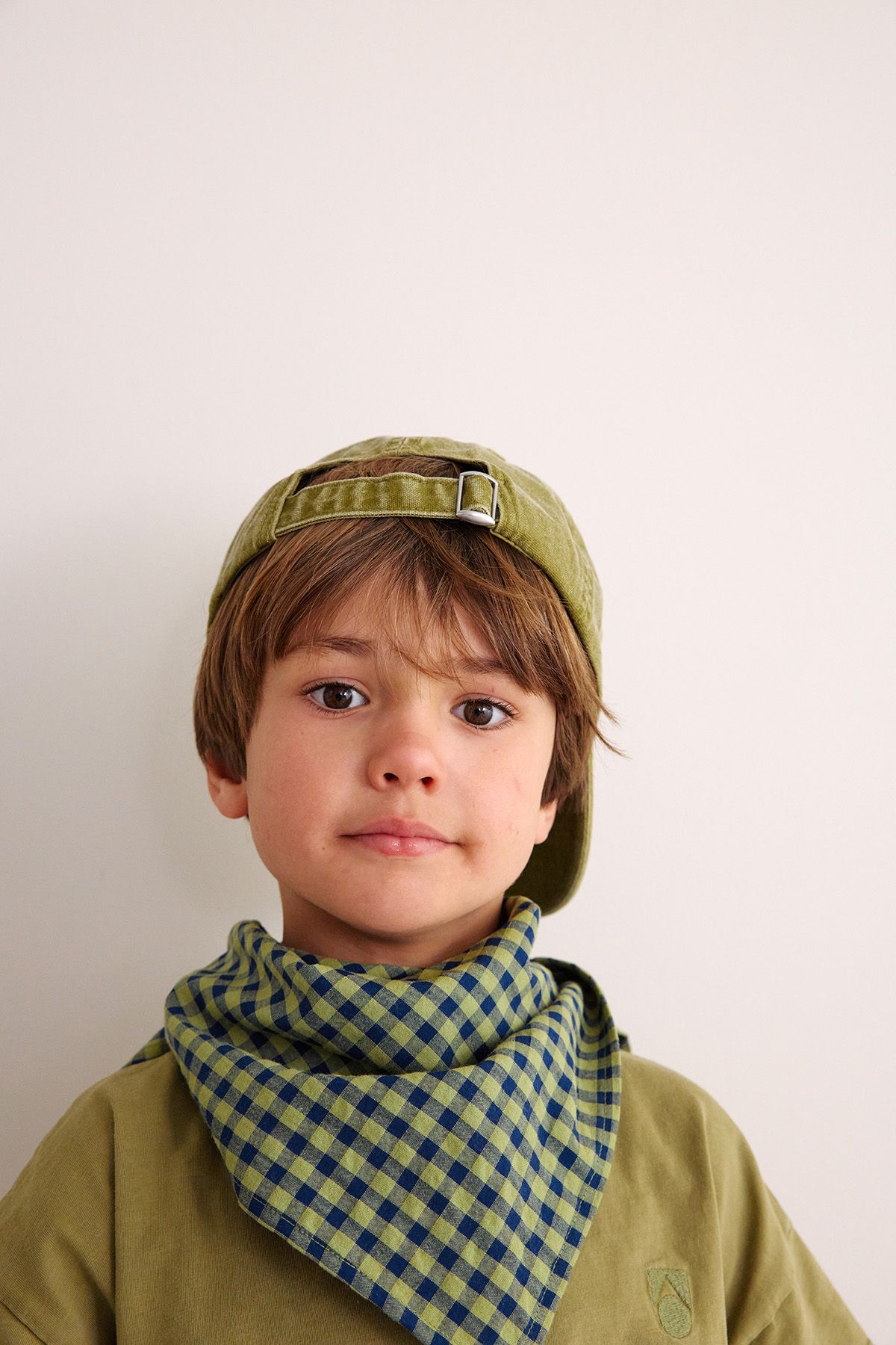 small vichy cotton scarf baby child adult
