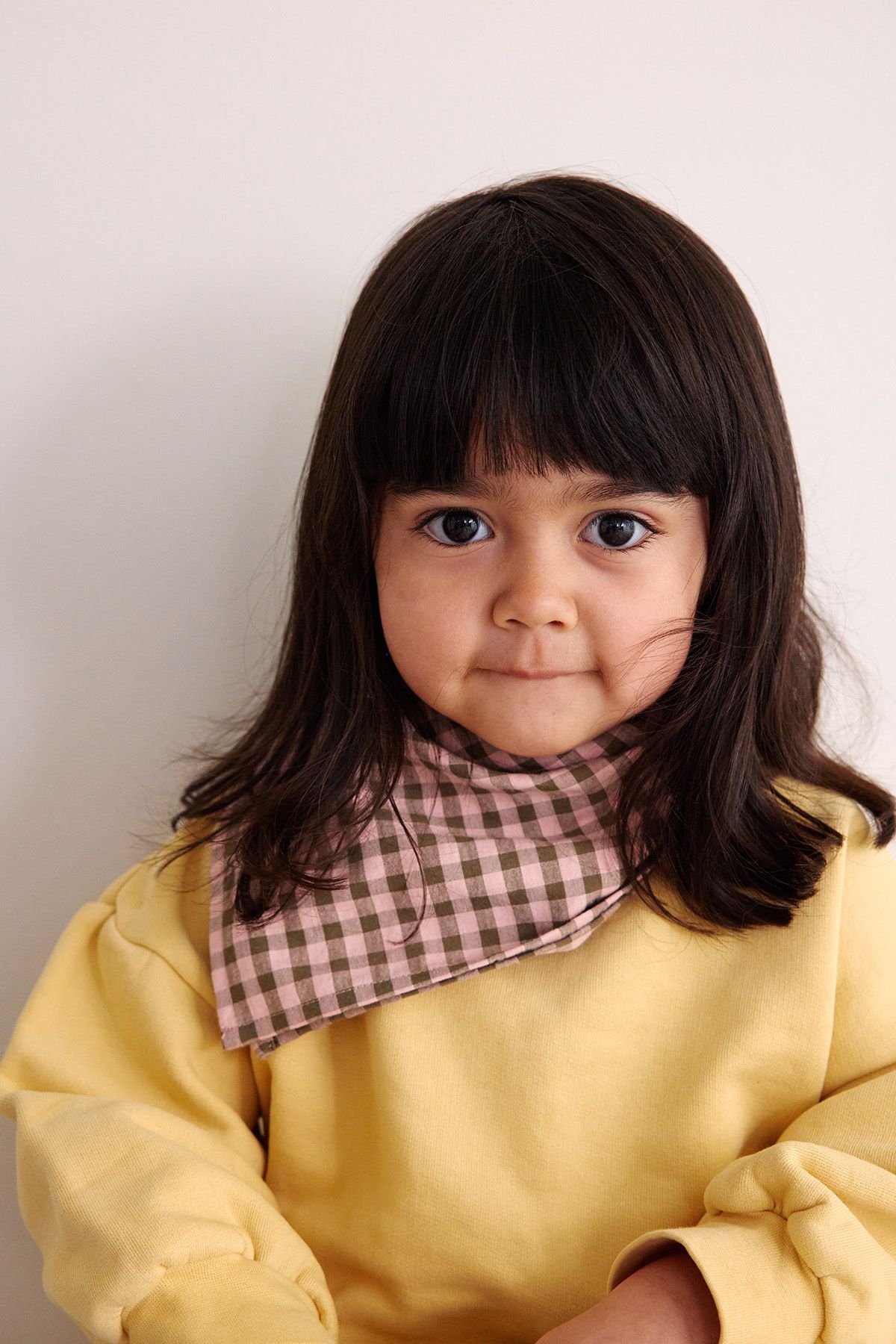 small vichy cotton scarf baby child adult