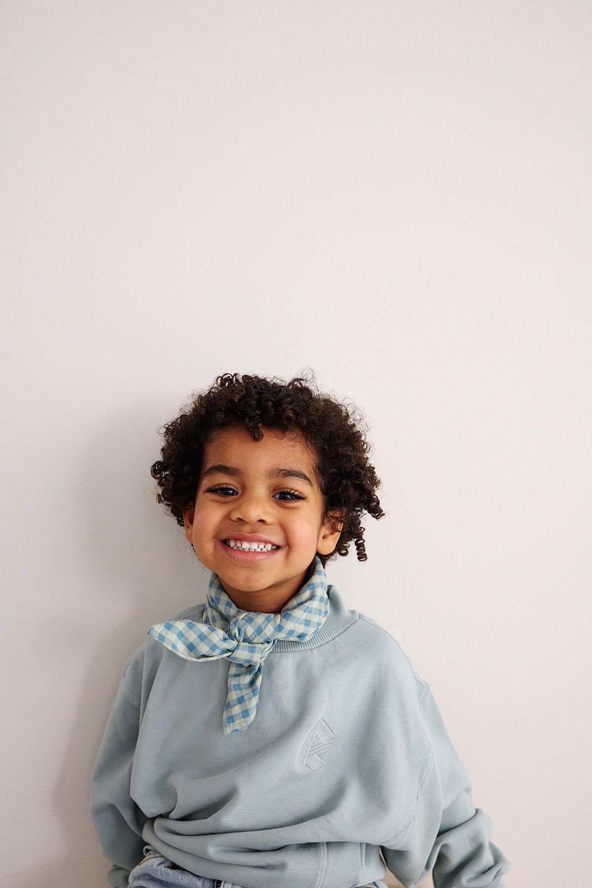small vichy cotton scarf baby child adult