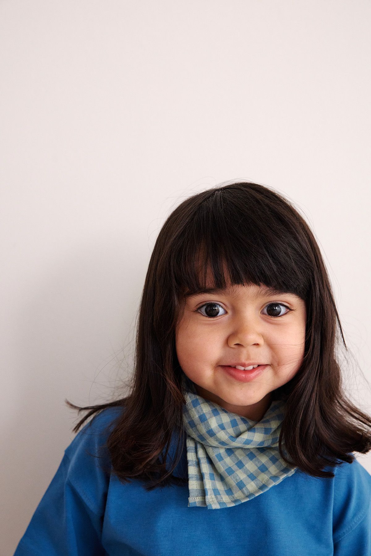 Pequeño pañuelo de cuadros vichy de algodón para bebés, niños y adultos