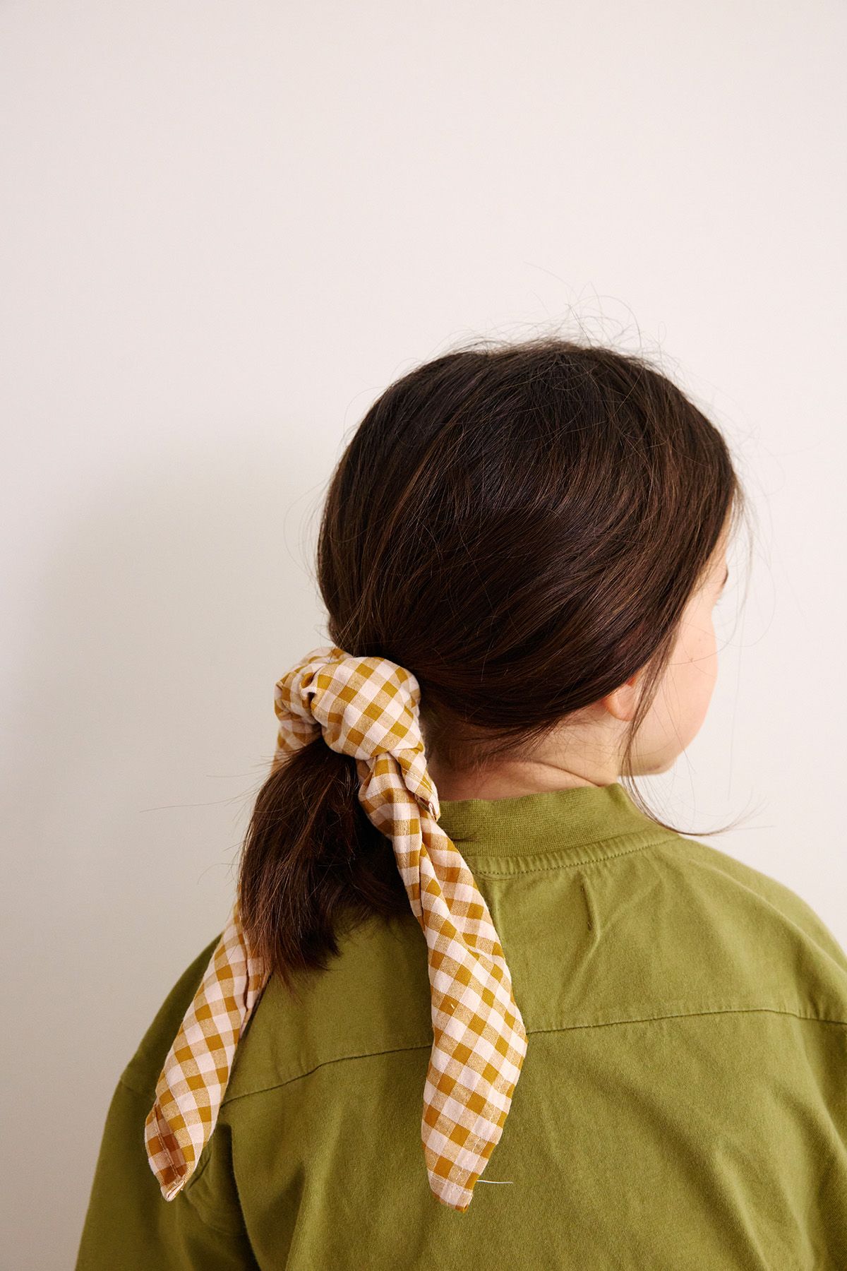 small vichy cotton scarf baby child adult
