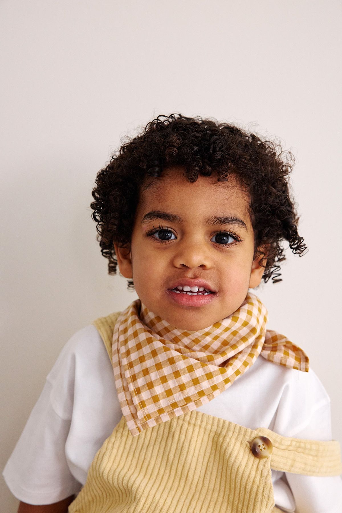 small vichy cotton scarf baby child adult