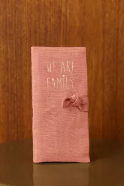 protector de libreta familiar en lino regalo boda nacimiento