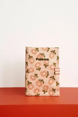 personalized baby health record book cover with patterns