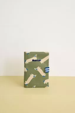 personalized baby health record book cover with patterns
