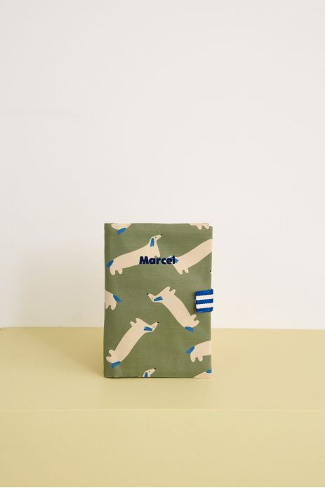 personalized baby health record book cover with patterns