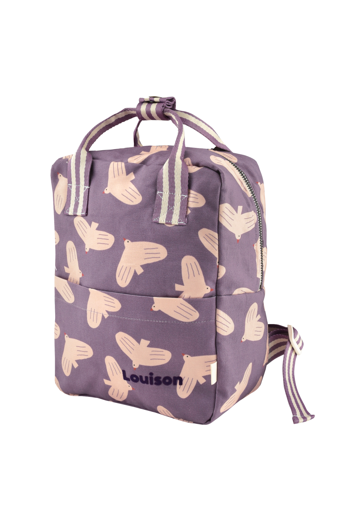 personalized children's backpack with pretty graphic patterns